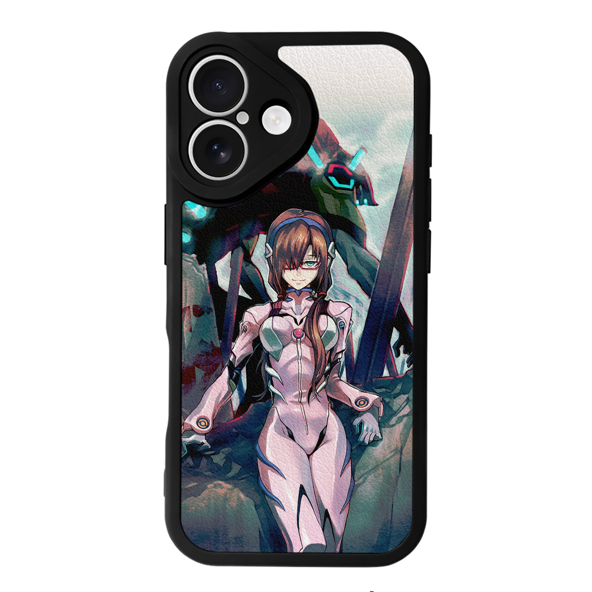 （画像用） EVA 新世紀エヴァンゲリオン 【iPhone 16シリーズ対応】シリコンスマホケース（レザー調） 材質：シリコン